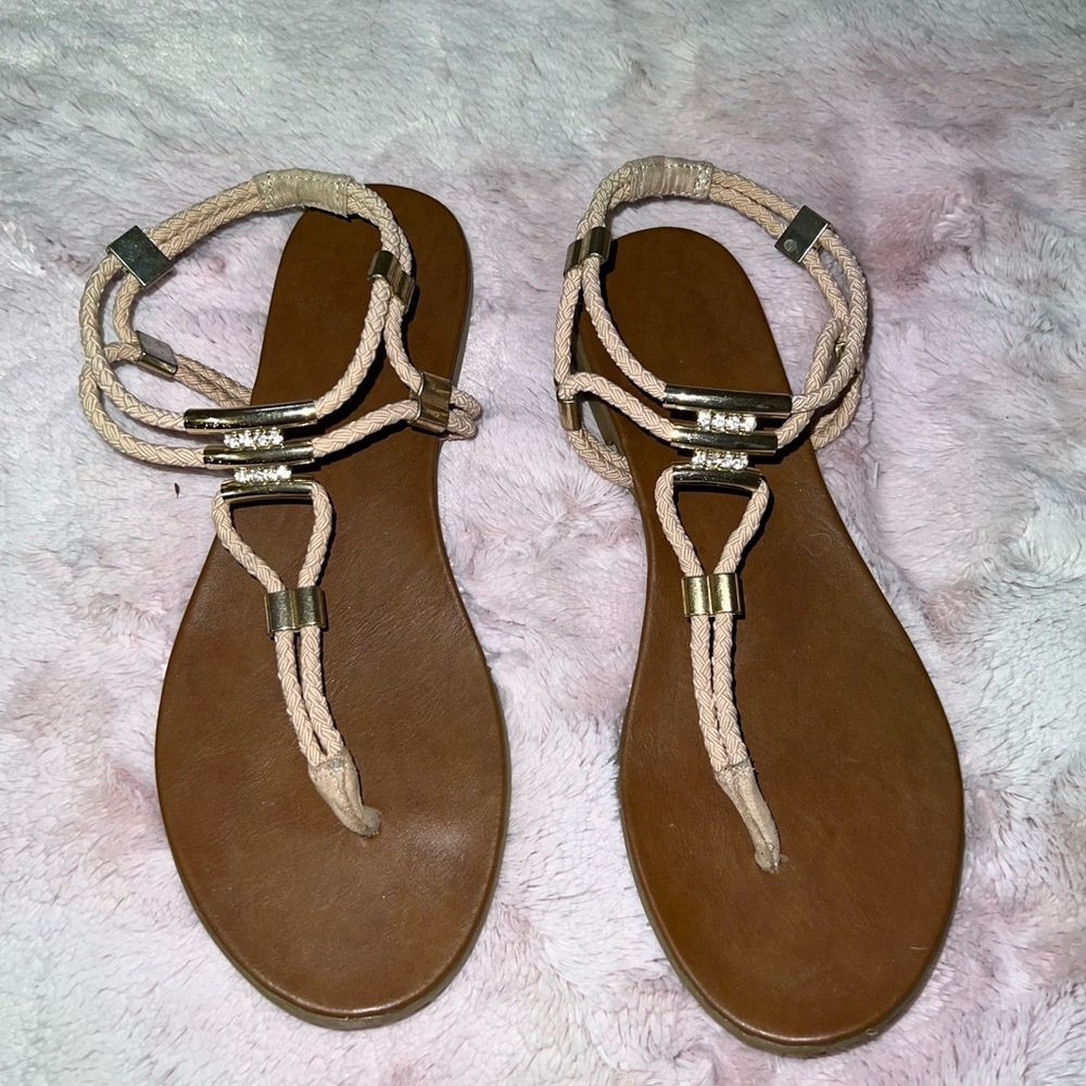 ALDO pink & brown sandals 💗 women’s size 8